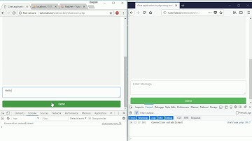 Chat application in PHP & MySQL: Send and receive messages part4