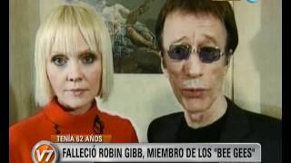 Video thumbnail of "Visión Siete: Murió Robin Gibb, el cantante de los Bee Gees"
