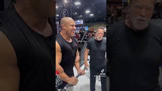 Arnold Schwarzenegger And Phil Heath 14 Mr. Olympias Walk Into The Gym 💪 #Shortvideo #Shorts #Gym