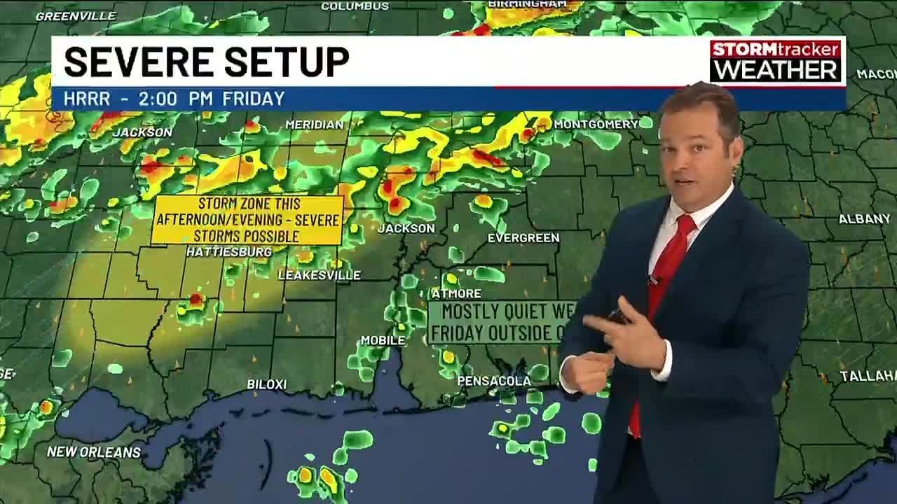 Possibility of strong to severe storms - YouTube
