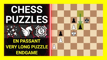 Chess Puzzles to Practice. Themes: En passant, Very long puzzle, Endgame. Learn Chess