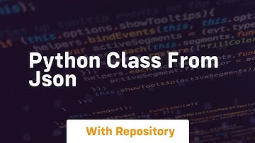 python class from json