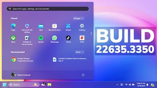 new windows 11 build 22635.3350 – new start menu feature, and fixes (beta)