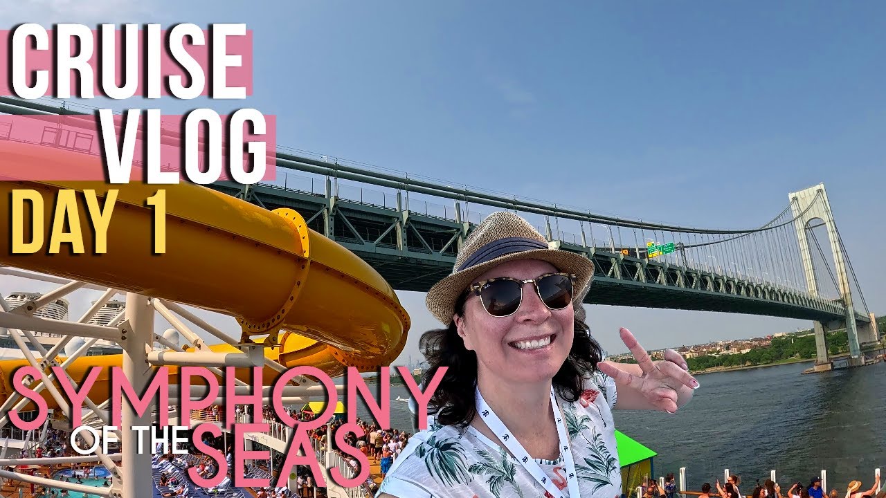 CRUISE VLOG: Boarding Symphony of the Seas and going under the Verrazzano bridge // Royal Caribbean