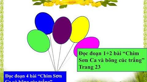 Lớp 2 Tiếng Việt : Ôn tập - tiết 1 tuần 27