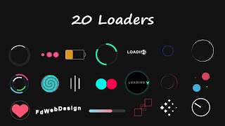 Celebrity CSS 20 Loaders Tutorial | CSS Animation Profile