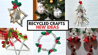 DIY Easy Christmas Decoration |Low Budget &Economical Christmas Decorations with Recycled Materials.