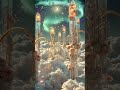 雲に咲くクリスタルの神殿【癒しのヒーリング映像】 #癒し #リラックス #幻想的な神殿