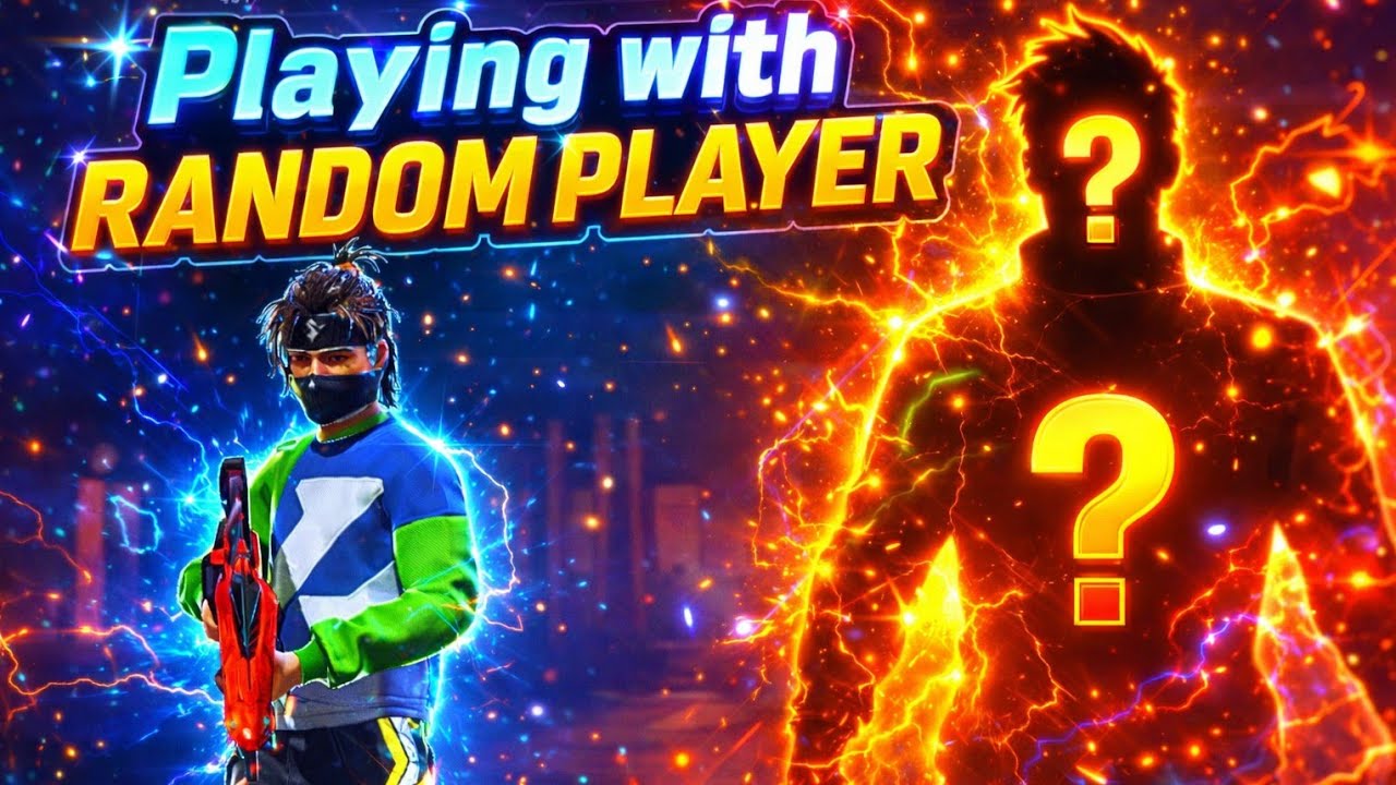 PLAYING WITH RANDOM PLAYER ON LIVE🔴 - YouTube