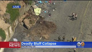 1 Dead In Encinitas Cliff Collapse