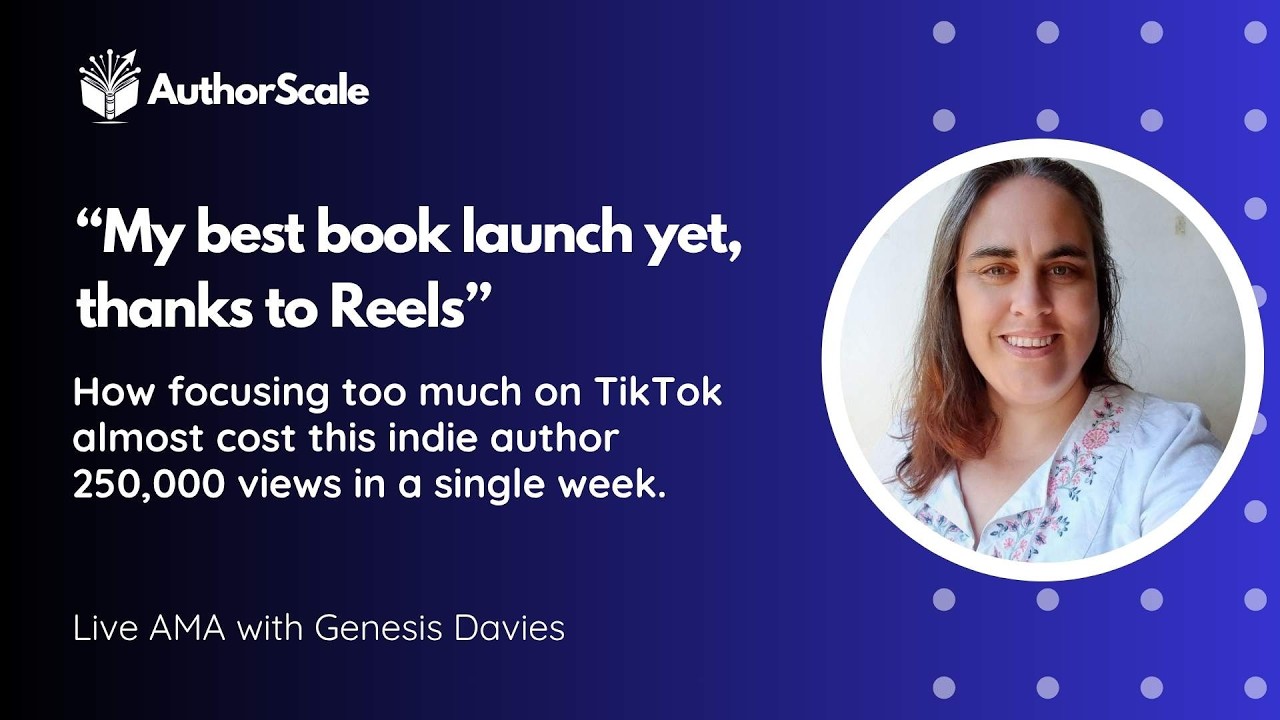 Genesis Davies on her best book launch in 15 years, using Kindle screenshot reels
