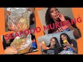 SEAFOOD MUKBANG | Get to know me | High school advice