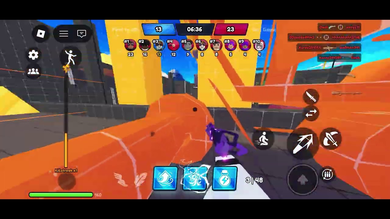 Hyper shot game play on ROBLOX