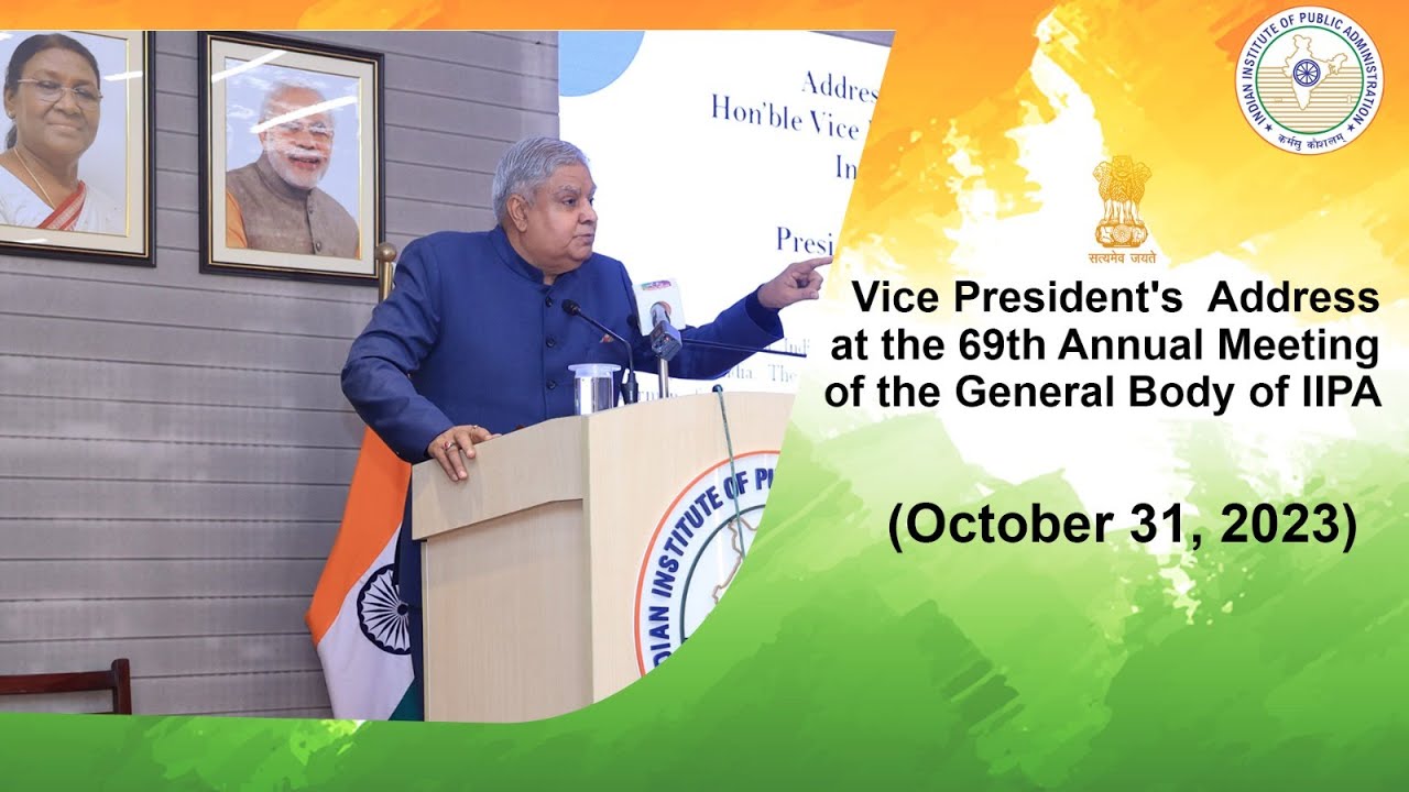 Address of Hon'ble Vice President of India Shri Jagdeep Dhankhar l 69th