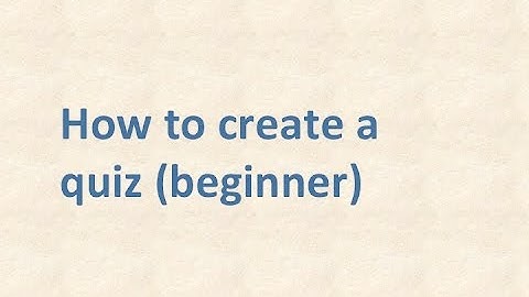 Creating a Canvas Quiz Beginner