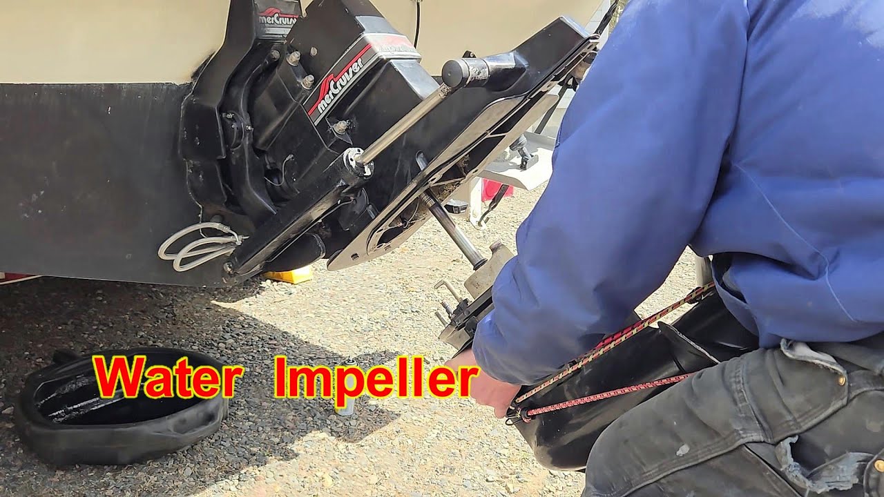 Removing lower unit water impeller replace mercruiser alpha one gen ii