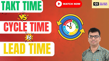 TAKT TIME VS CYCLE TIME VS LEAD TIME - Relationship Explained! I The Lean Six Sigma World