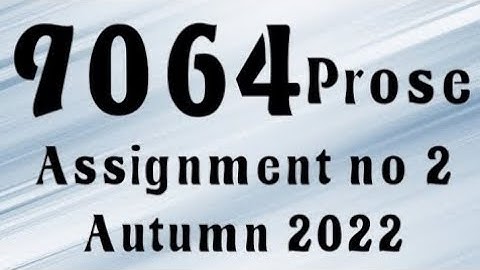 AIOU Code 9064 Solved Assignment No.2 Autumn 2022 #aiou #aiousolveassignments