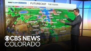 Rain and snow heading to Colorado, snow in Denver?
