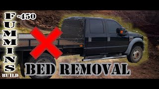 F 450 welded utility bed removal - 2008 super duty 5.9 24v Fummins project