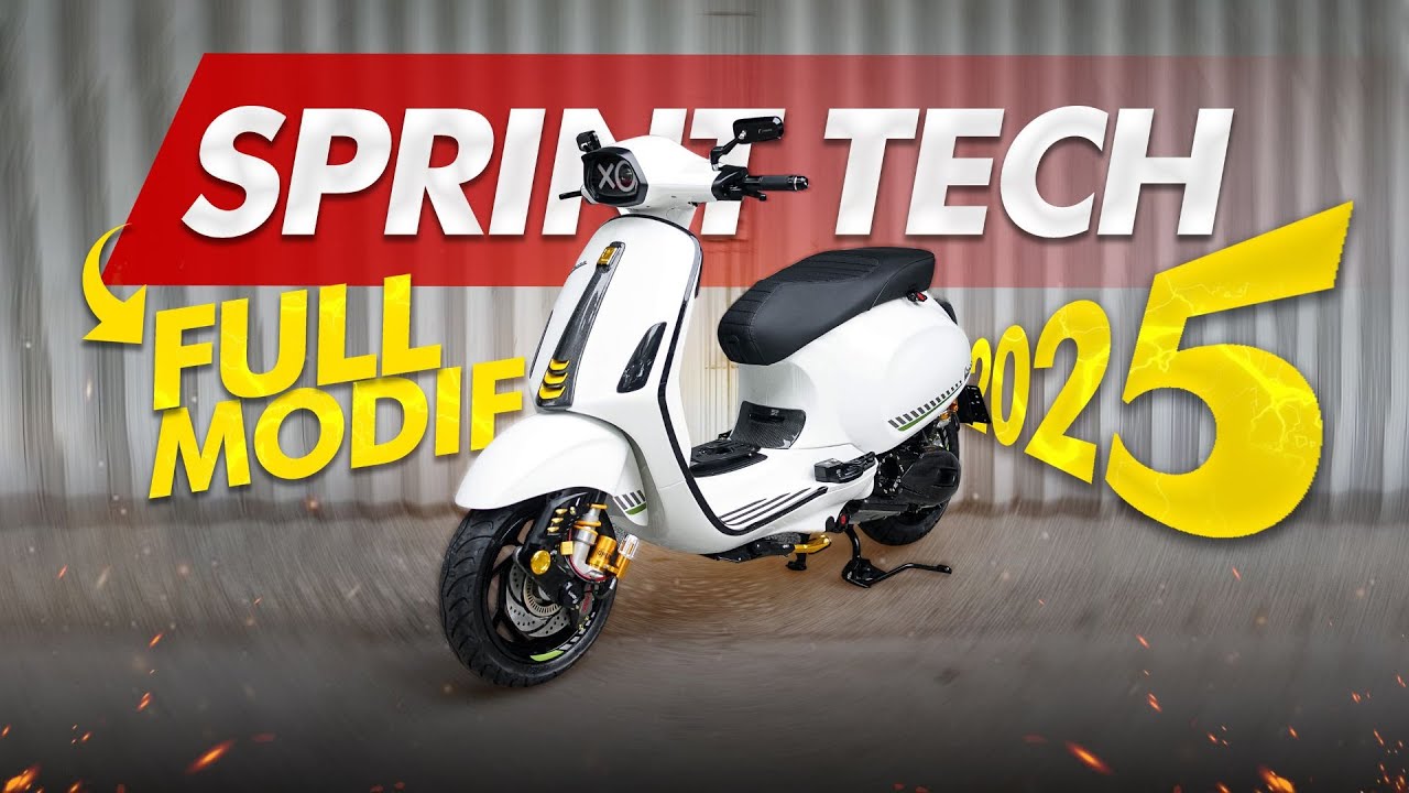 Modifikasi Sprint Tech 2025 | Baru Turun Dari Dealer | Vespa Concept