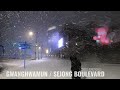 [4K] [Korea] Gwanghwamun, Sejong Boulevard, on the day of heavy snow 폭설오는날 광화문, 세종대로