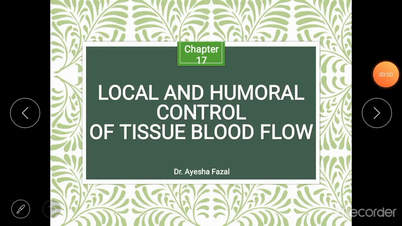 Local and humoral control of local blood flow part 1 YouTube