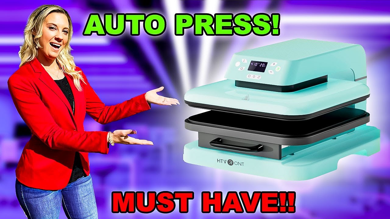  HTVRONT Auto Heat Press Machine for T Shirts - Heat Press 15x15  with Auto Release - Heats Up Fast & Distribute Heat Evenly, Intelligent  Heat Press Machines for HTV, Sublimation, Heat