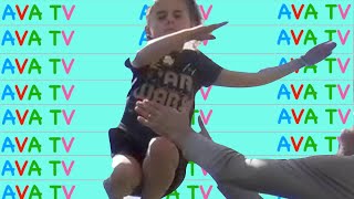AVA TV Presents -  Ava & Grace Jump Video - How High Can you Fly