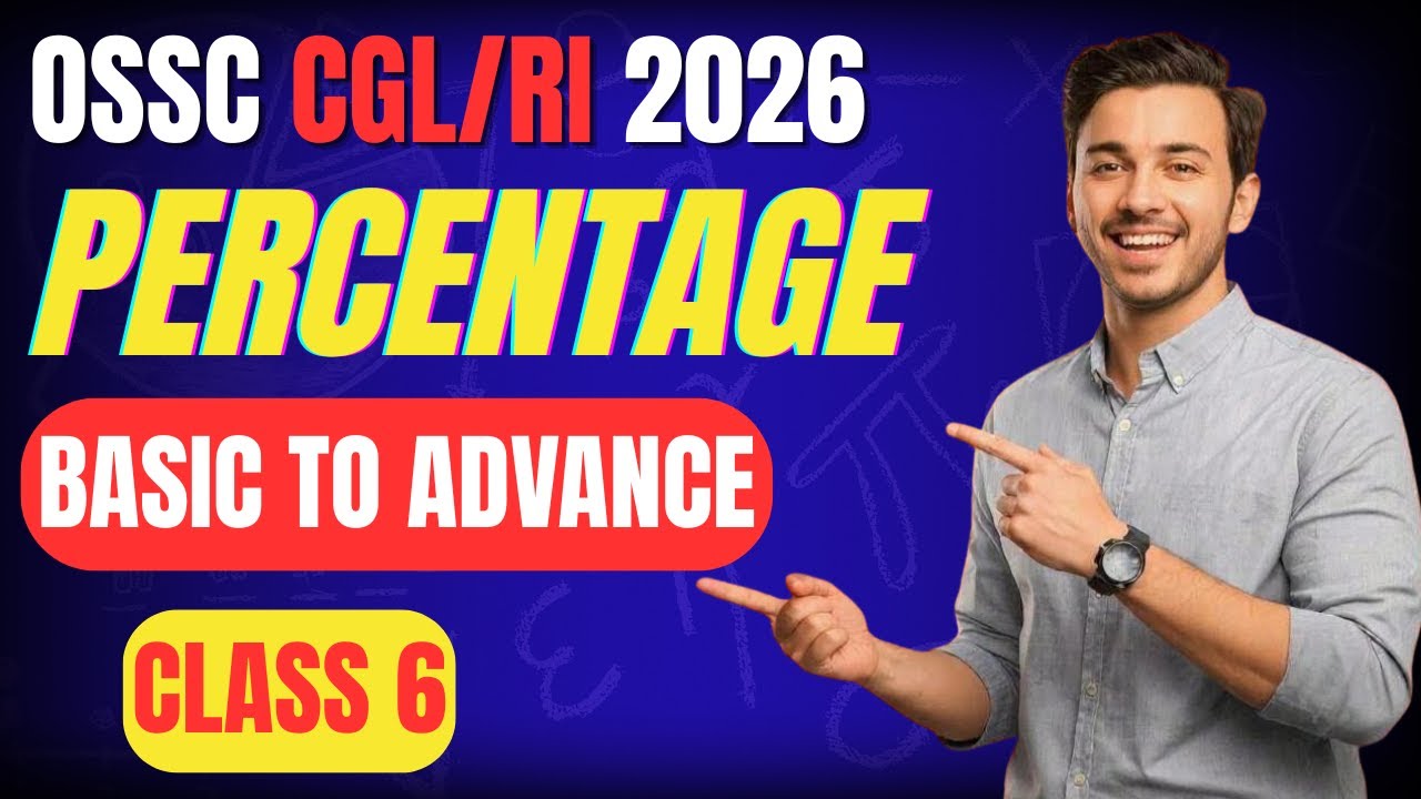 Percentage Class 6 | Commission & Venn Diagram Questions | OSSC CGL/RI 2026