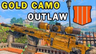 UNLOCKING GOLD CAMO ON THE OUTLAW SNIPER! Unlocking Gold Sniper Camo In Black Ops 4 (BO4 Gameplay)