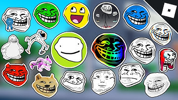 How to get the #1 - #20 TROLLFACE BADGES in FIND THE TROLLFACES (PART 1!) | Roblox