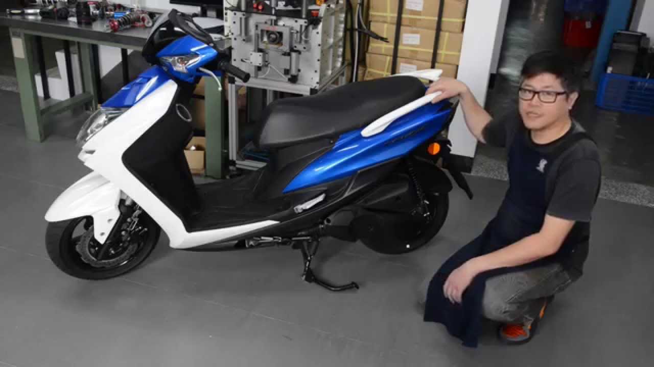 Yamaha新勁戰雙碟版 避震器解析 Sharkfacotry Donkey Motobuy Youtube