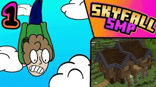 Dropping into a new adventure! | Skyfall SMP Episode 1 | Vanilla Survival Minecraft