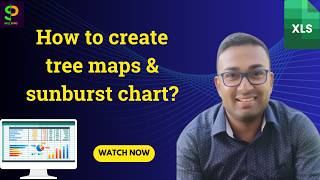 How & When to Create a Tree Maps & Sunburst Chart! #charts #graphs #productivity #excelforbeginers