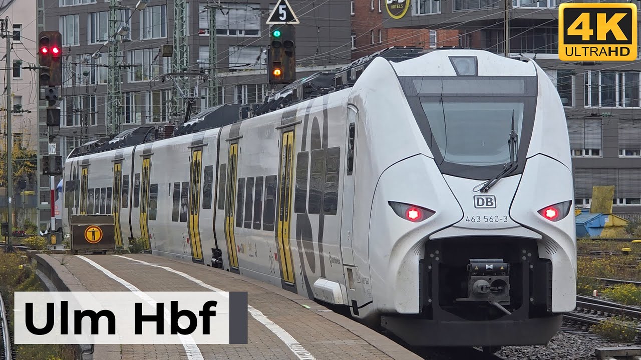 Ulm Hbf 02.11.2025 - Neuer Siemens Mireo & intensiver Bahnverkehr mit ICE, EC & Regionalzügen