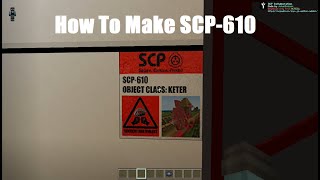 How To Make SCP-610 Containment Chamber In Minecraft