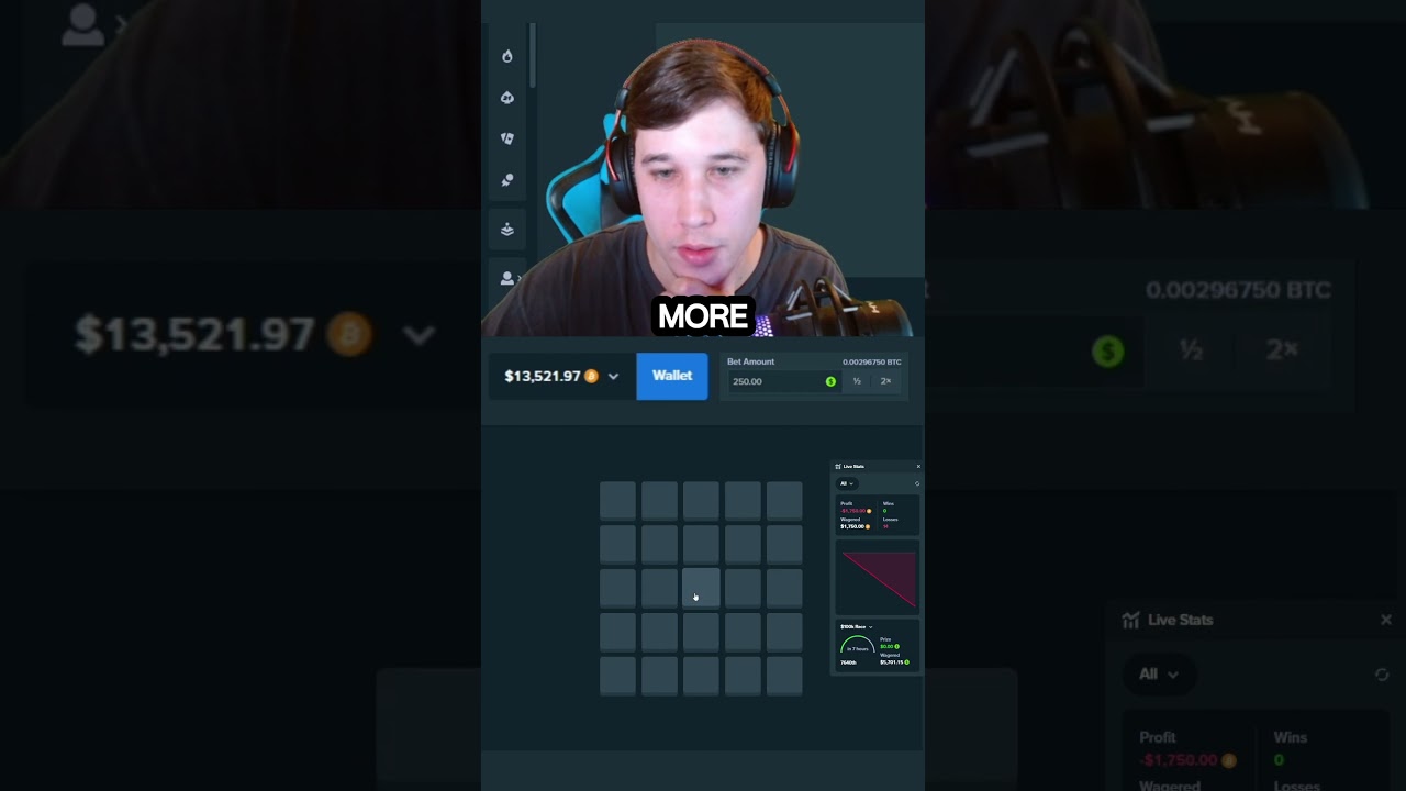 SPAMMING $250 BETS WITH 24 MINES AND THIS HAPPENED..