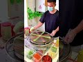 He's PAINTING with Pancake Batter! 🎨 So Mesmerizing! #streetfood