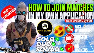 How To Join Matches In My Own Tournament App Free Fire Tournament App Ff Tournament App