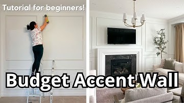 BEGINNER PICTURE FRAME MOLDING & CHAIR RAIL DIY \\ My Mom
