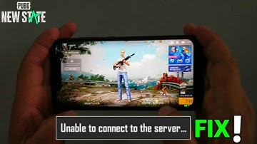 HOW TO FIX UNABLE TO CONNECT TO SERVER IN PUBG NEW STATE | PUBG NEW STATE CRASH FIX