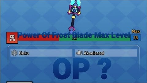 Power of Frost blade MAX Lvl In build and shoot |Garena Blockman Go