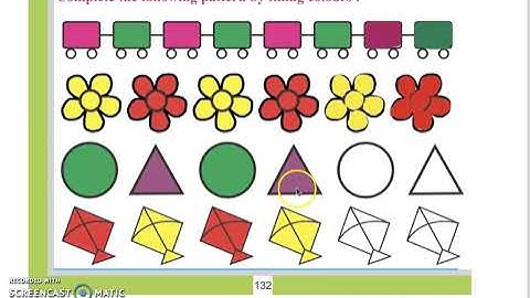 Class 1 PSEB Ganit di Dunia-1 (Maths book)- Patterns Chapter 6 (Part 1 )