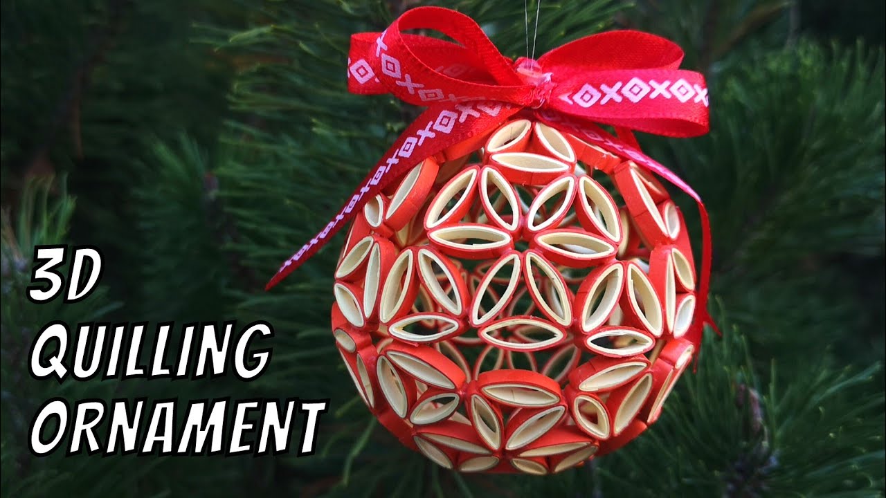 Quilling Ornament - Tips for making 3D Quilling Ornaments