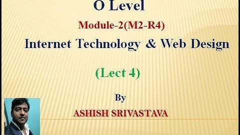 Internet Technology & Web Design Lect 4 (O Level)