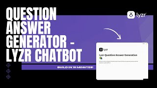 Building Generative AI Application using Lyzr QABot | Question-Answer Generator