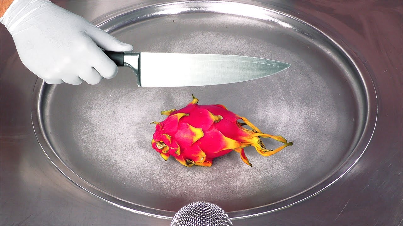 ASMR -30°C Наслаждение драконьим фруктом: попробуйте экзотику!