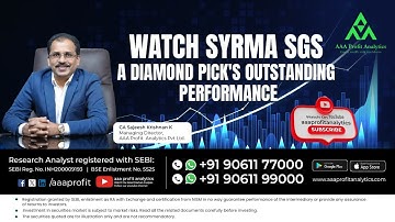Watch Syrma SGS -a Diamond Pick
