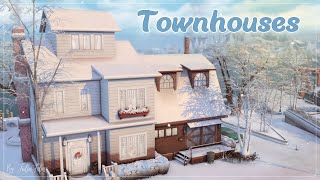 Таунхаусы🤍│Строительство│Townhouses│SpeedBuild│NO CC [The Sims 4]